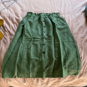 Madewell Green Skirt